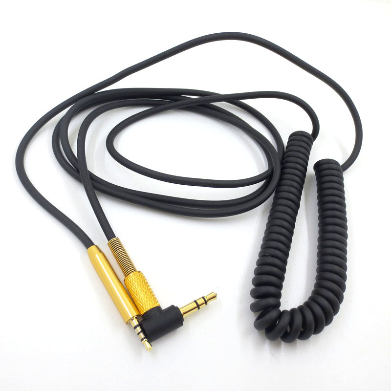 Dây Cáp Lò Xo Nối Dài Tai Nghe 2.5mm Sang 3.5mm Cho Bose QC25 QC35 OE2 AKG Y40 Y50 Y45 JBL S700 J55 J88