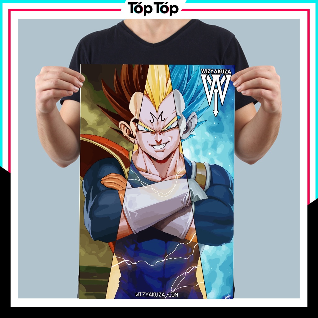Poster Dragon Ball treo tường giấy ảnh bóng khổ A3 A4 - Tranh Nhân vật Songoku decor phòng cực đẹp DR