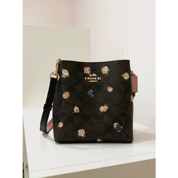 Túi đeo vai nữ Coach bucket mini 19cm C7268