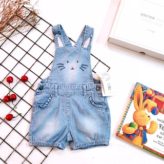 Quần Yếm jean Cho Bé Gái 3 tháng 4 tuổi