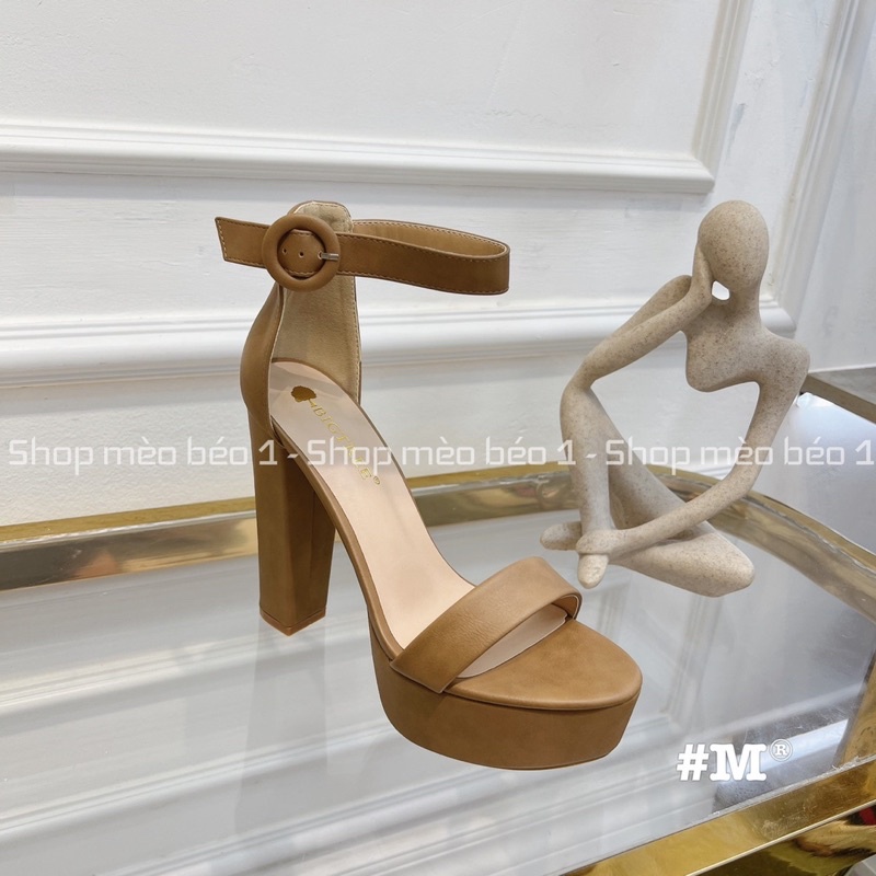 Sandal bigtree quai ngang đế đúp gót trụ fullbox hàng quảng châu cao cấp