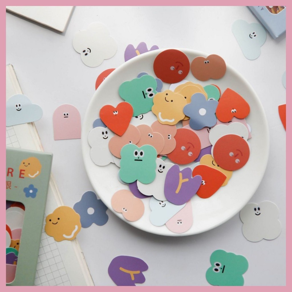 SET 100 STICKER CUTE THEO CHỦ ĐỀ (6 MẪU)