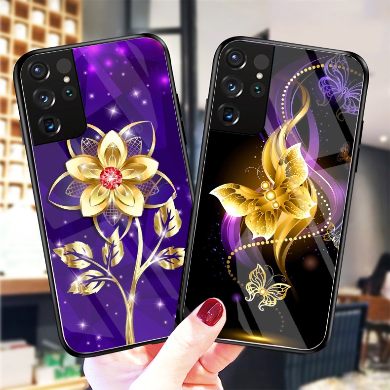 Ốp Lưng SAMSUNG GALAXY S21 5G,S21 ULTRA, S21 PLUS 5G, S21 FE 5G Ốp kính bóng cao cấp mới nhất
