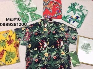 Áo hoa quả chất tơ đũi Thái (#09->#17)