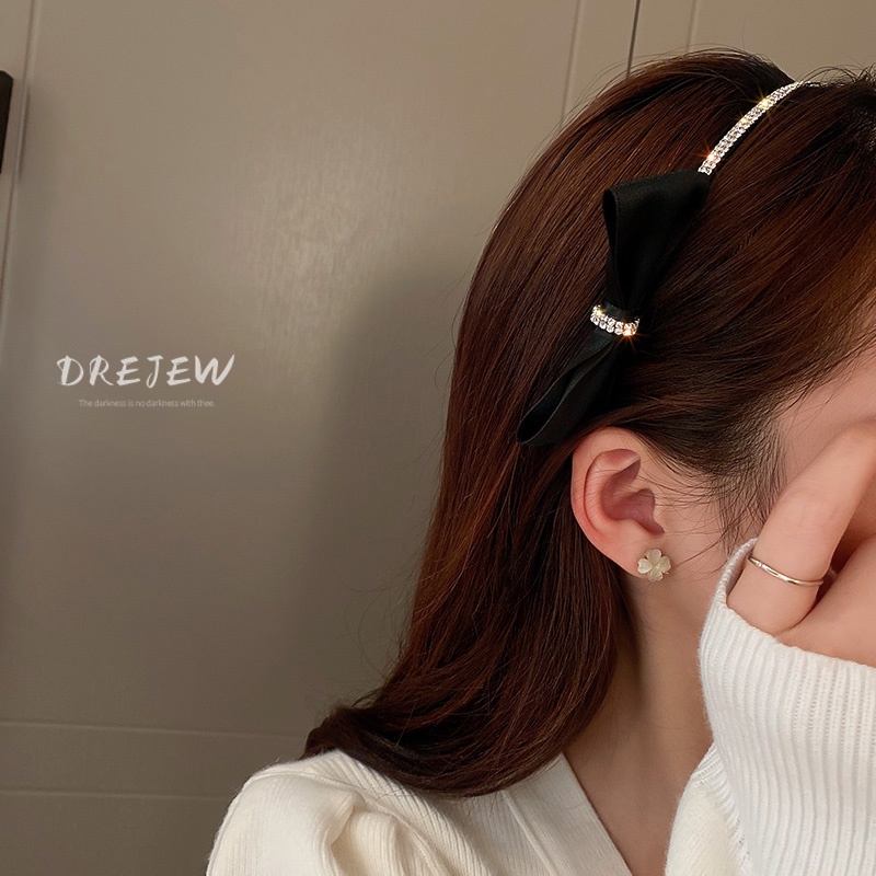 DREJEW Cài tóc đính đá phong cách Hàn Quốc thời trang cho nữ