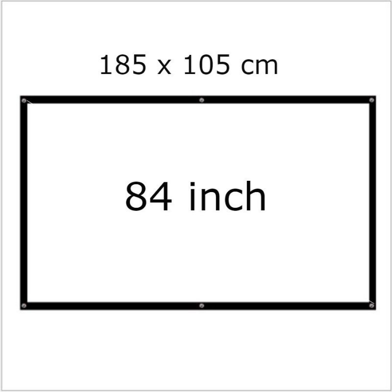 Màn chiếu trắng gắn tường 84 - 100inch