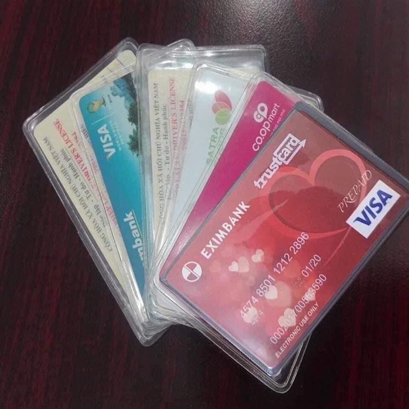 Combo 10 Túi đựng thẻ căn cước công dân, bằng lái xe, ATM, Card visit, CMND
