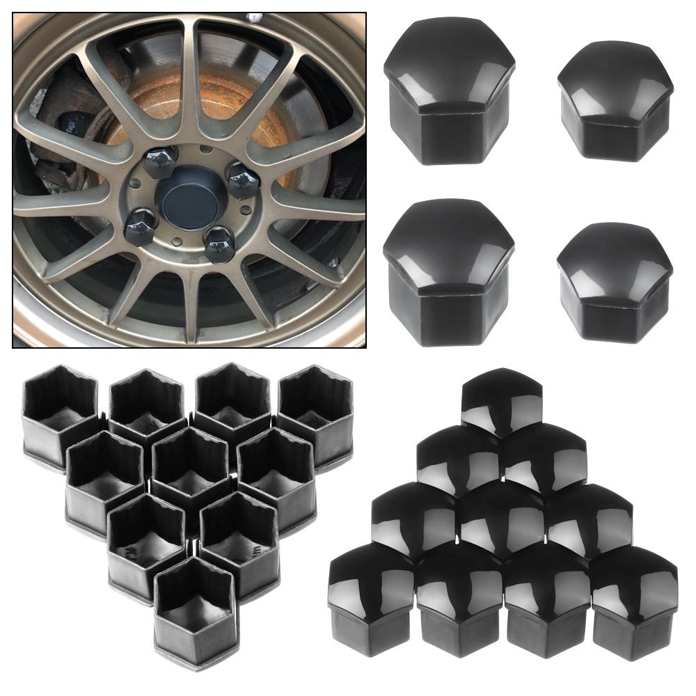 Bộ 20 nắp nhựa 19mm bảo vệ cho vít bánh xe hơi thông dụng