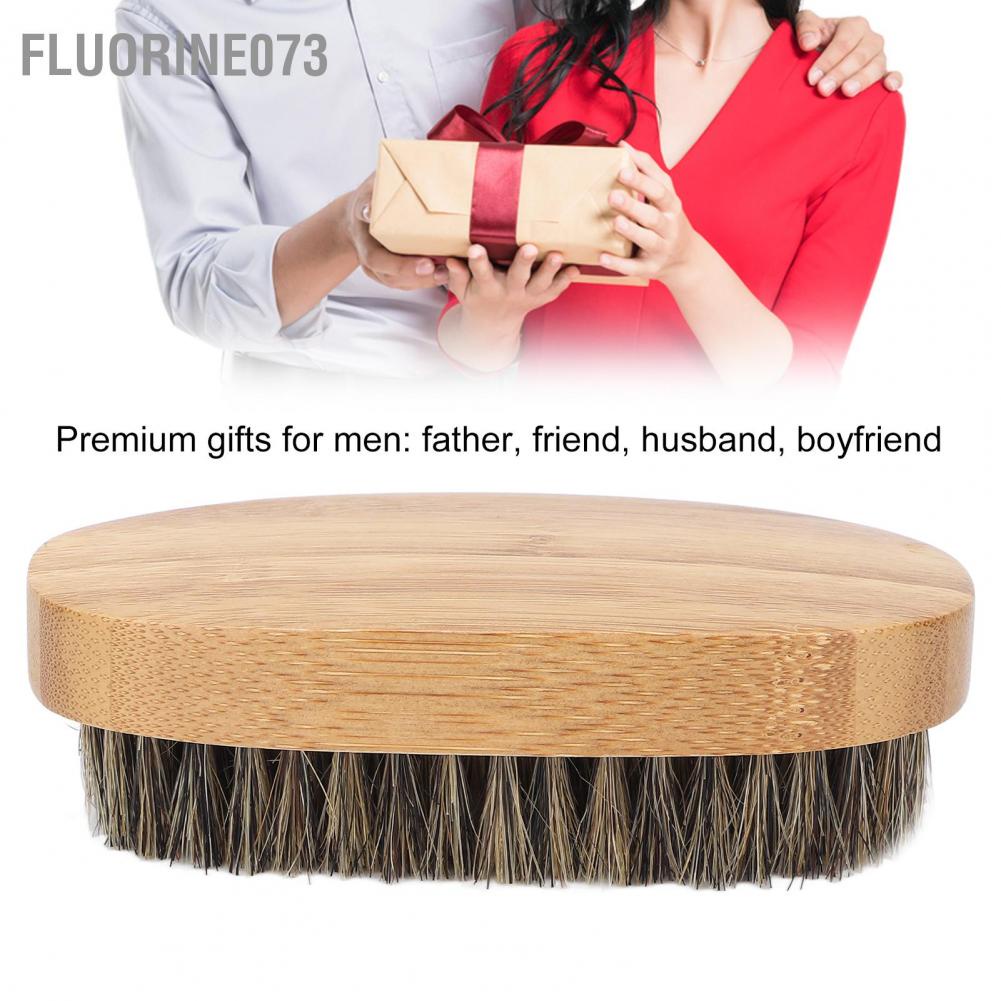 [Hàng mới về] Bàn chải tạo kiểu râu bằng tre mềm mại massage thoải mái cho nam