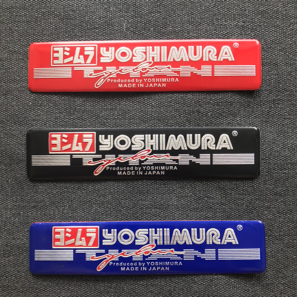 Tem nhôm dán gắp xe YOSHIMURA keo 3M