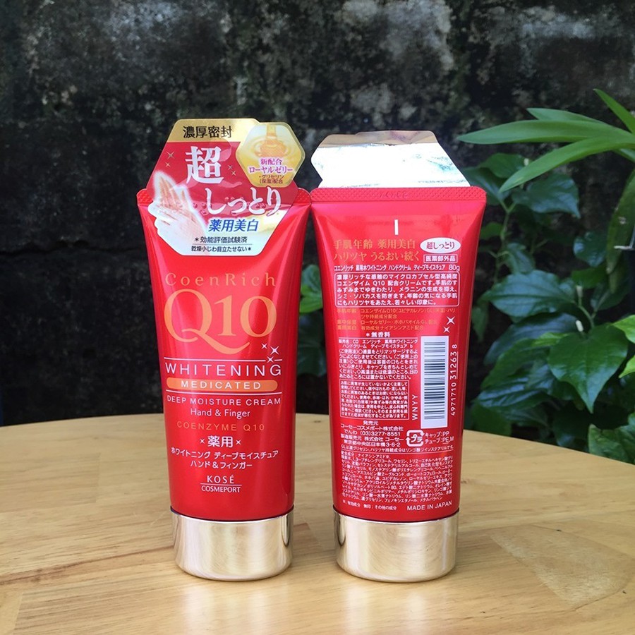 Kem dưỡng trắng da tay dưỡng ẩm dành cho da khô kose conerich q10 whitening medicated 80g - Lamicare | BigBuy360 - bigbuy360.vn
