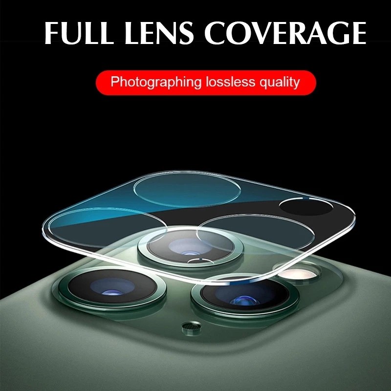 Miếng dán kính cường lực bảo vệ mặt camera dành cho iPhone 12 Mini 11 Pro Max 6.1 5.8 6.5 XR XS Max