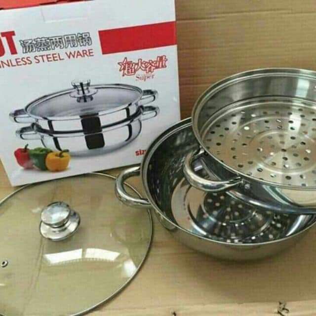 Nồi hấp POT 2 tầng.