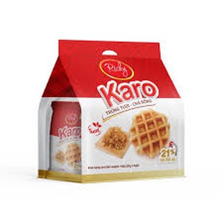 [có bán thùng] _ Bịch 6 gói bánh trứng tươi chà bông GÀ Karo Richy túi 156g (26g x 6 gói)