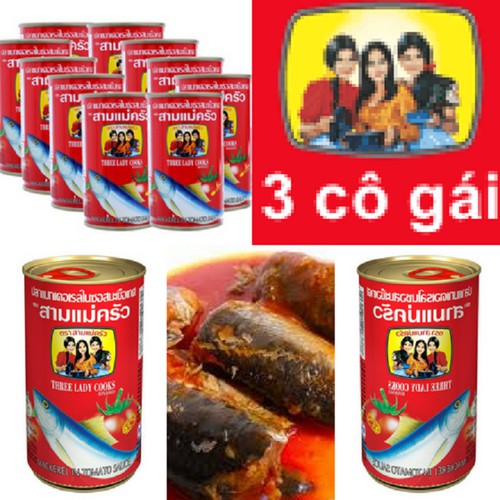 combo 10 hộp cá 3 cô gái thái lan - 155g SIÊU NGON