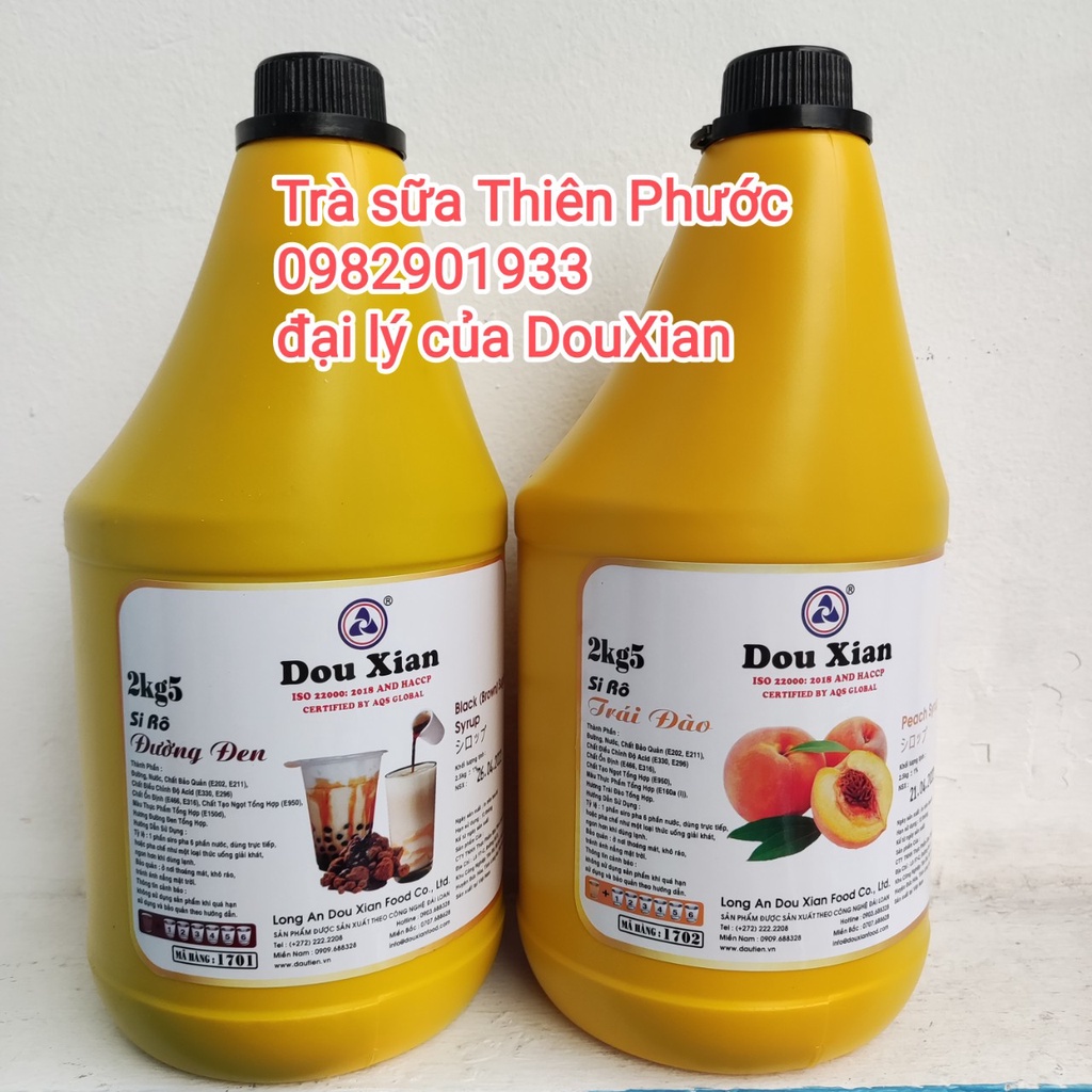 nước đường/ si rô đường đen DouXian dùng để pha chế - chai lẻ 100ml - mua 5 tặng 1