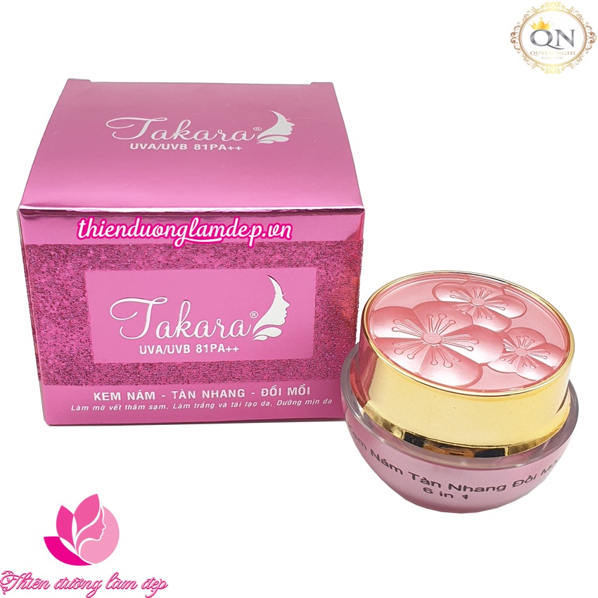Kem Nám, Tàn nhang, Đồi mồi 6 in 1 TAKARA - 15g Sạch nám sau 1 tuần