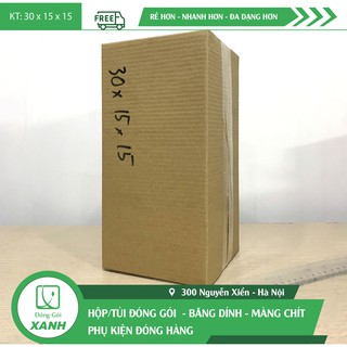 100 thùng carton 30x15x15 cm, sóng B