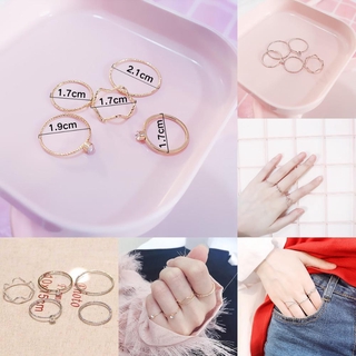 Nhẫn Đính Đá Nhân Tạo Nhiều Kiểu Dáng