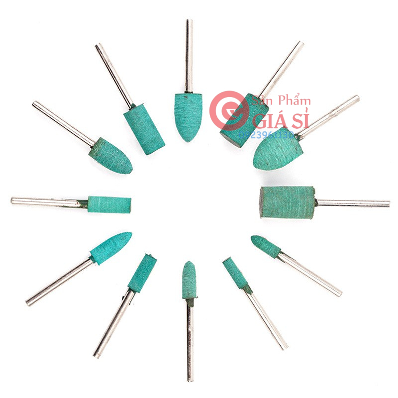 Bộ 10 mũi cao su đánh bóng đánh bóng inox và các sản phẩm kim loại ❤️freeship❤️