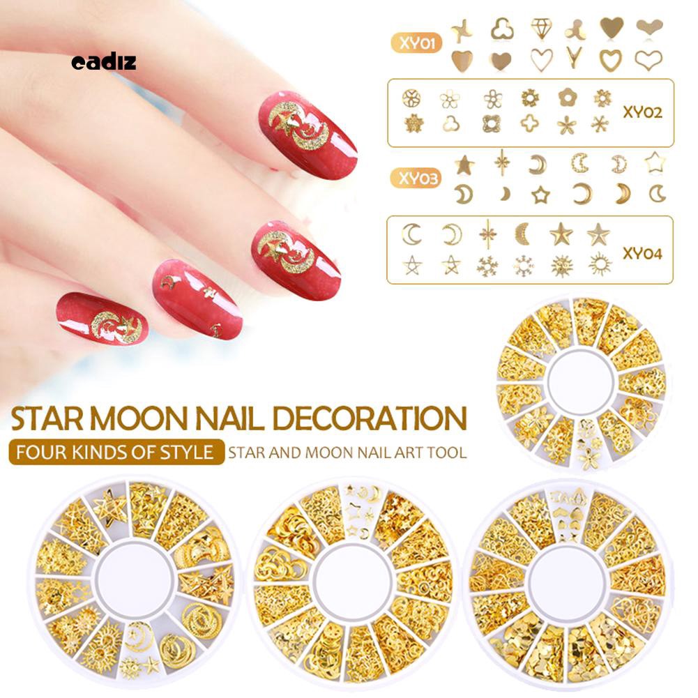 Hộp phụ kiện trang trí móng tay nghệ thuật 3D thời trang tiện lợi