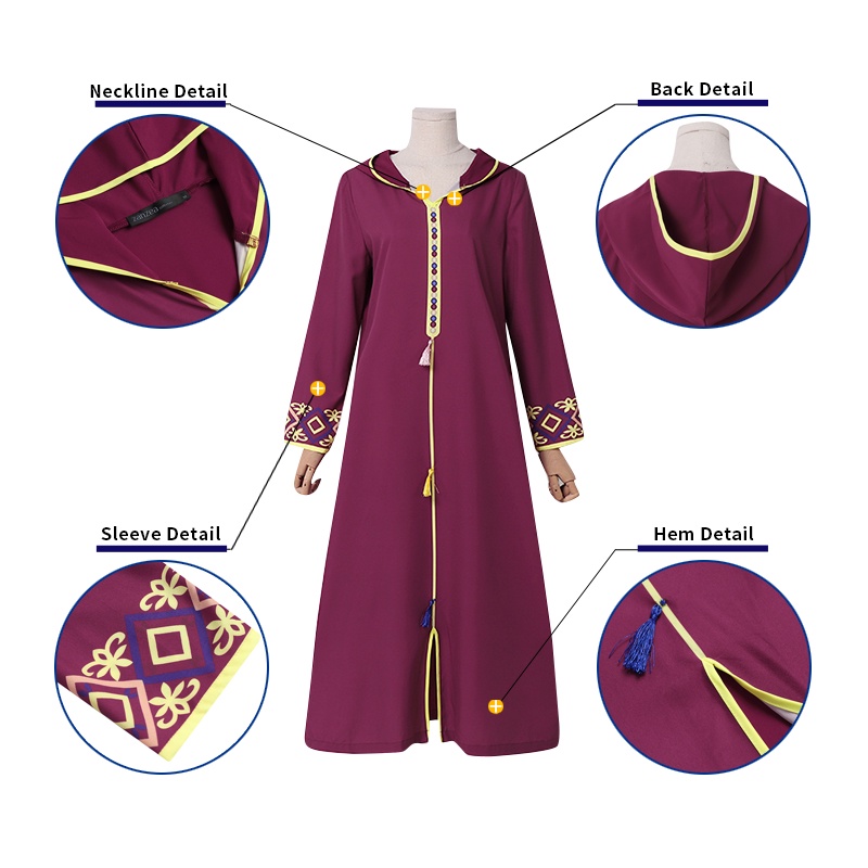 Đầm dài Zanzea có mũ trùm đầu phong cách vintage thời trang cho nữ