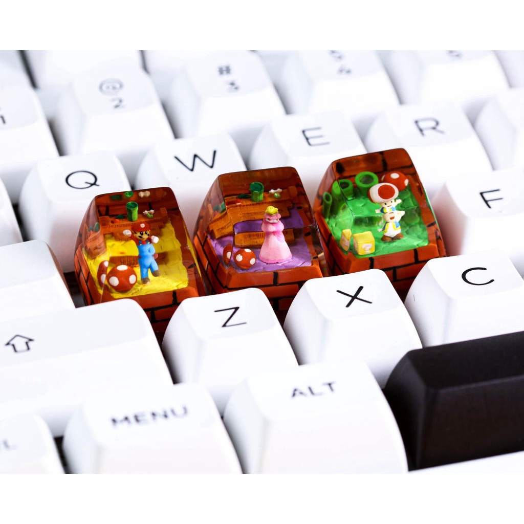 Keycap lẻ Super Mario, keycap SA profile, keycap artisan giá rẻ