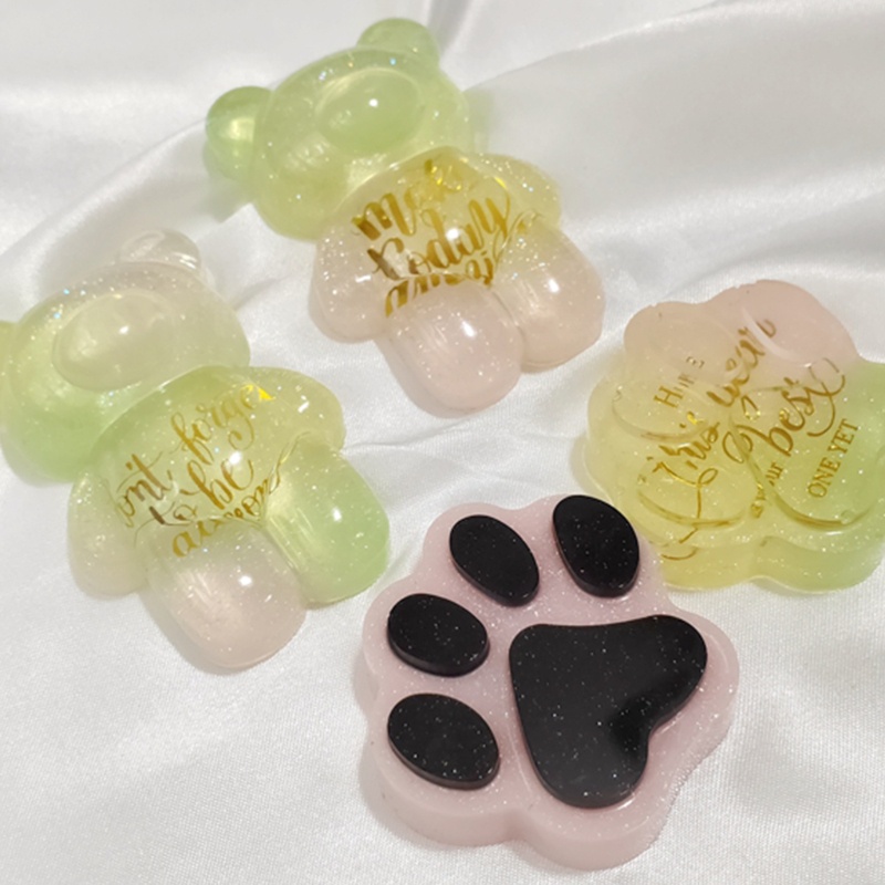 Set 6 tấm sticker epoxy resin uv hình mèo dễ thương làm đồ trang sức diy