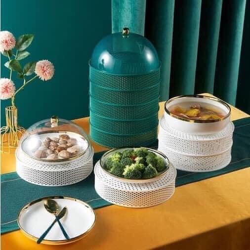 Lồng Bàn 5 Tầng Đậy Thức Ăn Thông Minh Đa Năng Cao Cấp Sử Dụng Làm Rổ Đựng Mẫu Mới 2022