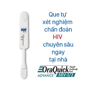 Que thử HIV tại nhà OraQuick 2024, kết quả chính xác 99,6%, có kết quả sau 20 phút