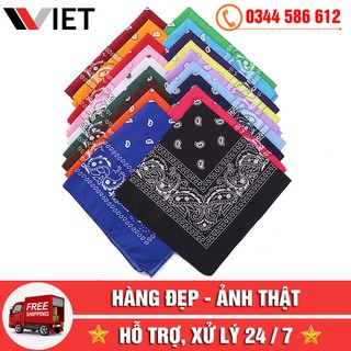 [FREE SHIP TOÀN QUỐC] Khăn Turban Họa Tiết - Khăn Headband Bandana Đa Năng 55x55 cm