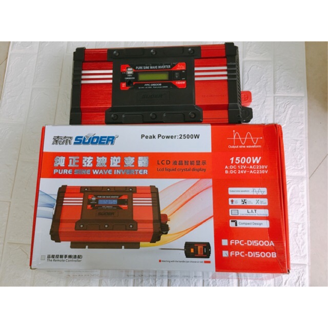 Kích điện suoer 1500w sine chuẩn