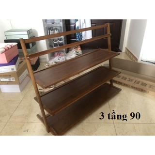 Kệ giày tre 3 tầng để đồ đa năng