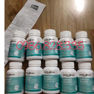 Viên Uống Bổ Não Healthy Care Ginkgo Biloba Úc [date xa] mẫu mới, đủ bill mua hàng