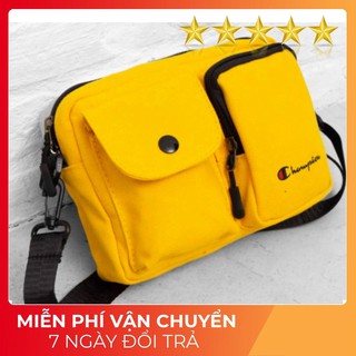 Túi đeo chéo bao tử Champions chất vải Canvas siêu bền/ tui deo cheo bao tu