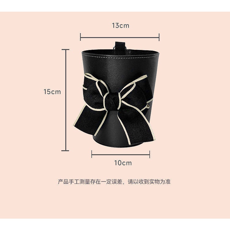 In-Car Trash Can Car Barrel Seat Rear Storage Sundries Air Outlet Female Car Trash Can Hanging tss5