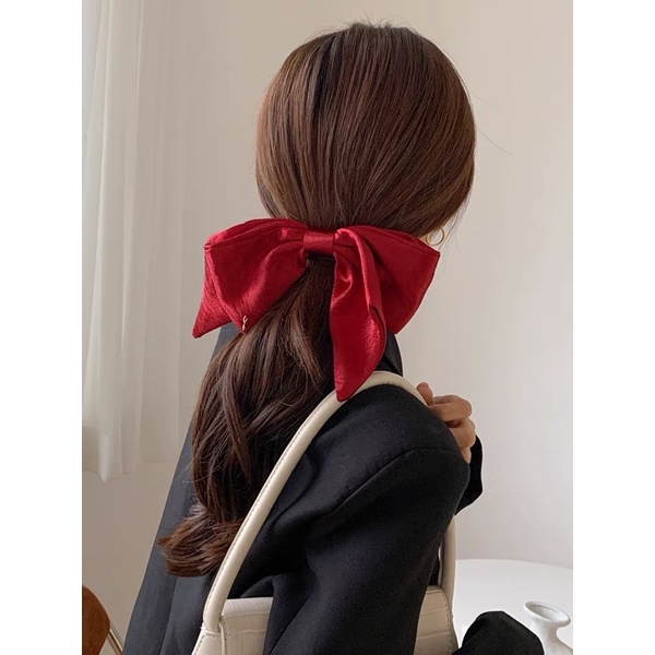 Kẹp tóc nữ nơ to nữ tính - Maben