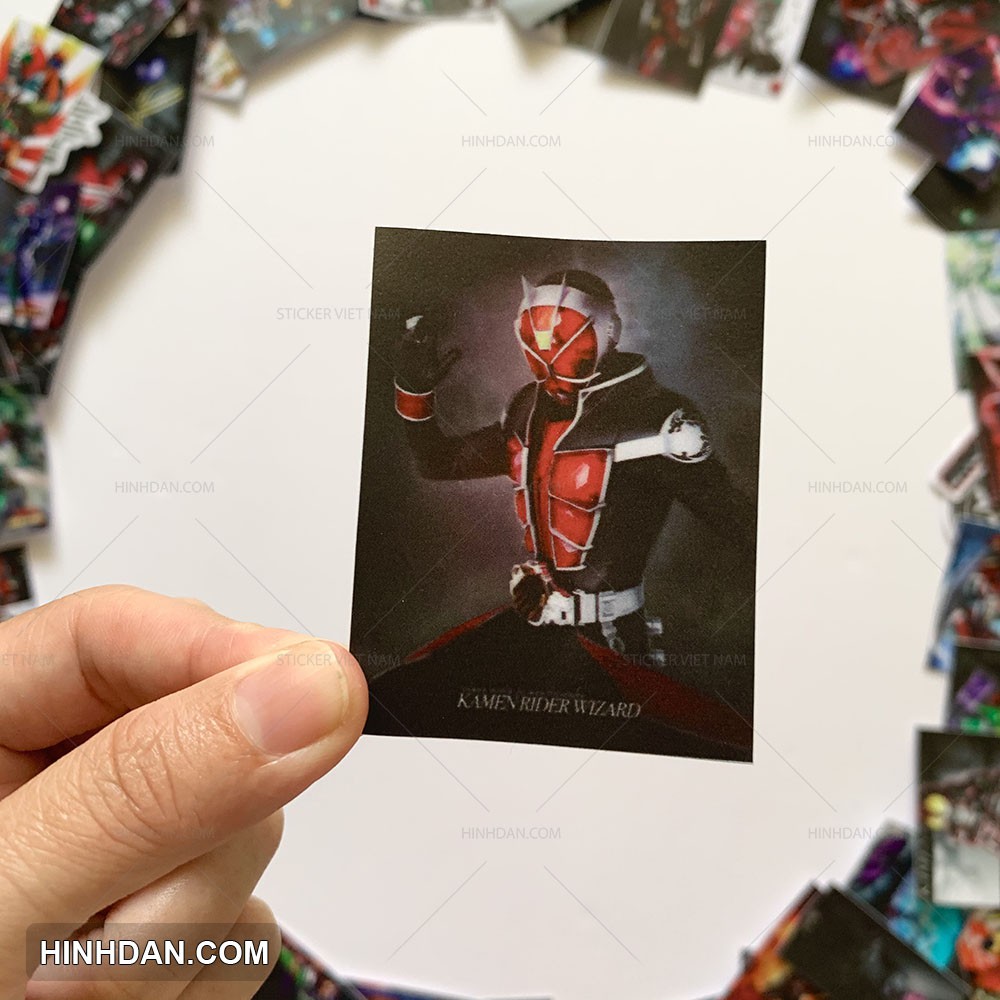 KAMEN RIDER sticker chống nước dán nón bảo hiểm, dán laptop, dán đàn guitar, dán vali