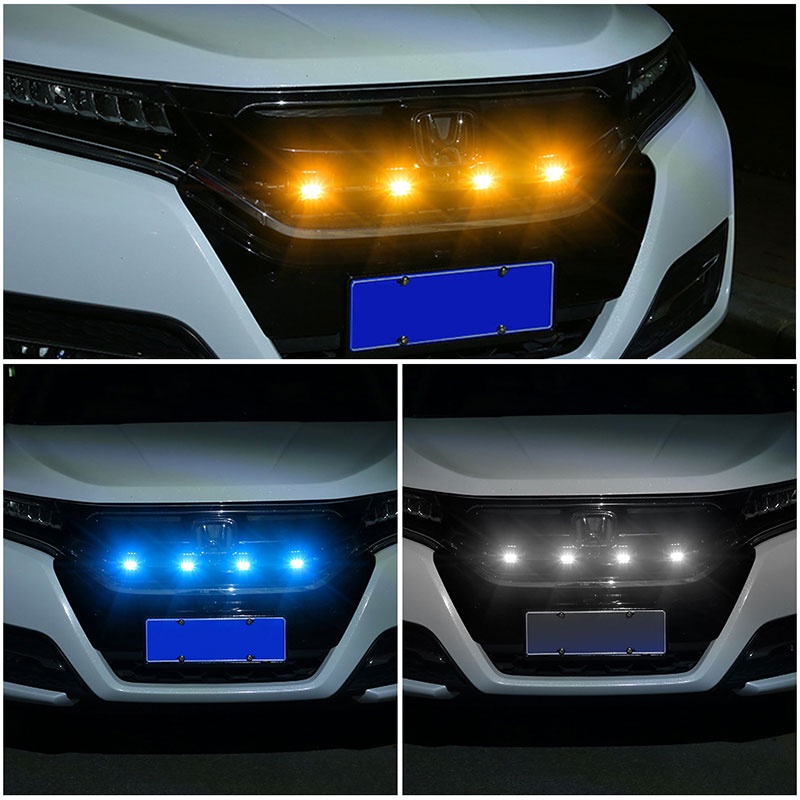 1 Đèn LED Sương Mù 12V Màu Vàng Dùng Trang Trí Xe Hơi DIY