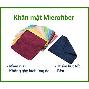 KHĂN MẶT MICROFIBER 35x40cm.