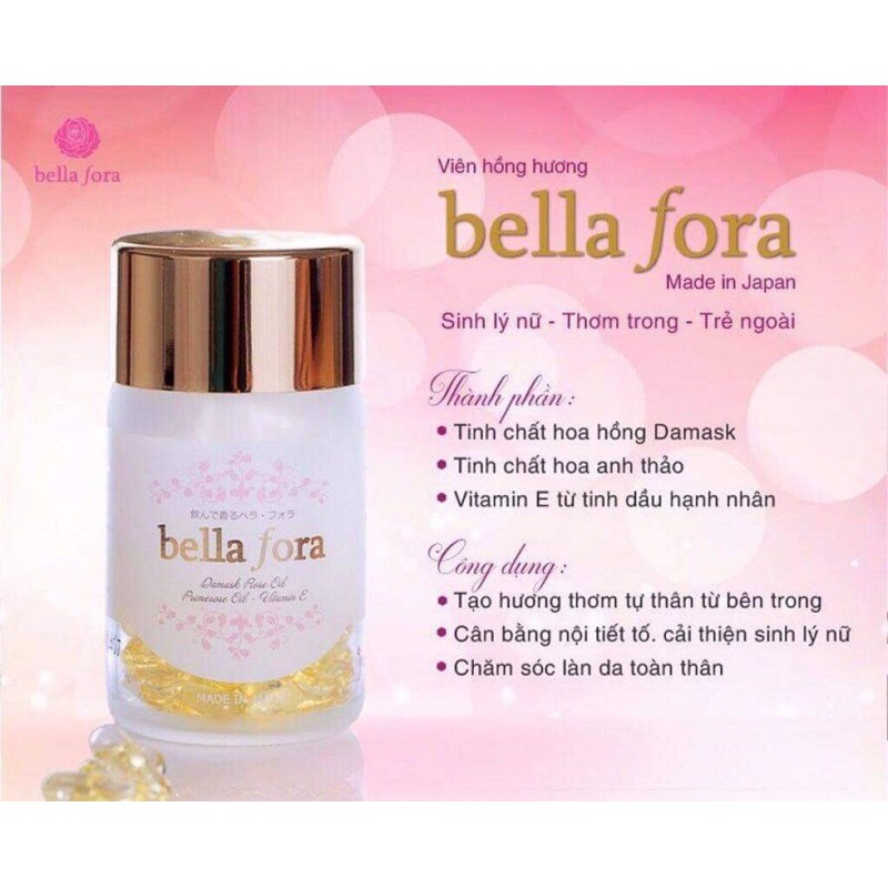 Viên uống thơm cơ thể Bella fora