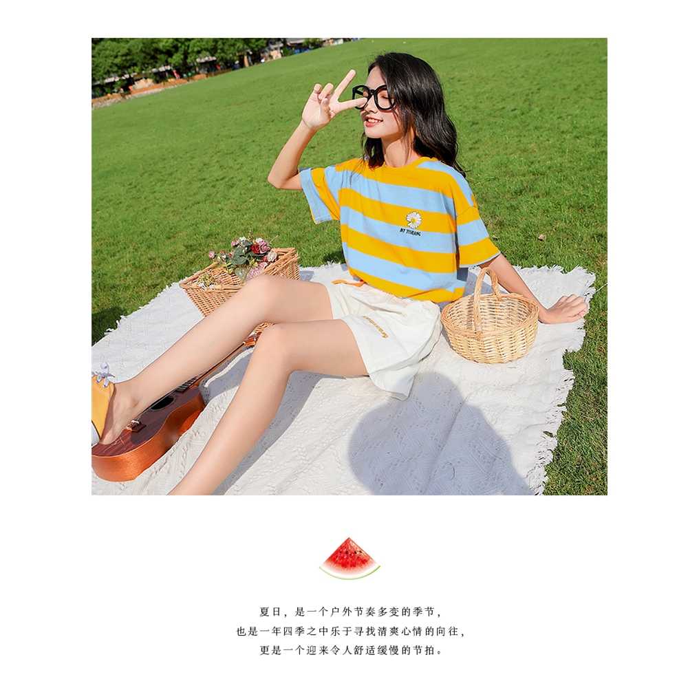 Set Áo Thun Ngắn Tay + Quần Dài Thời Trang Dành Cho Nữ | BigBuy360 - bigbuy360.vn