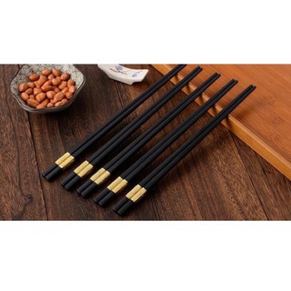 set đũa mạ vàng 10doi