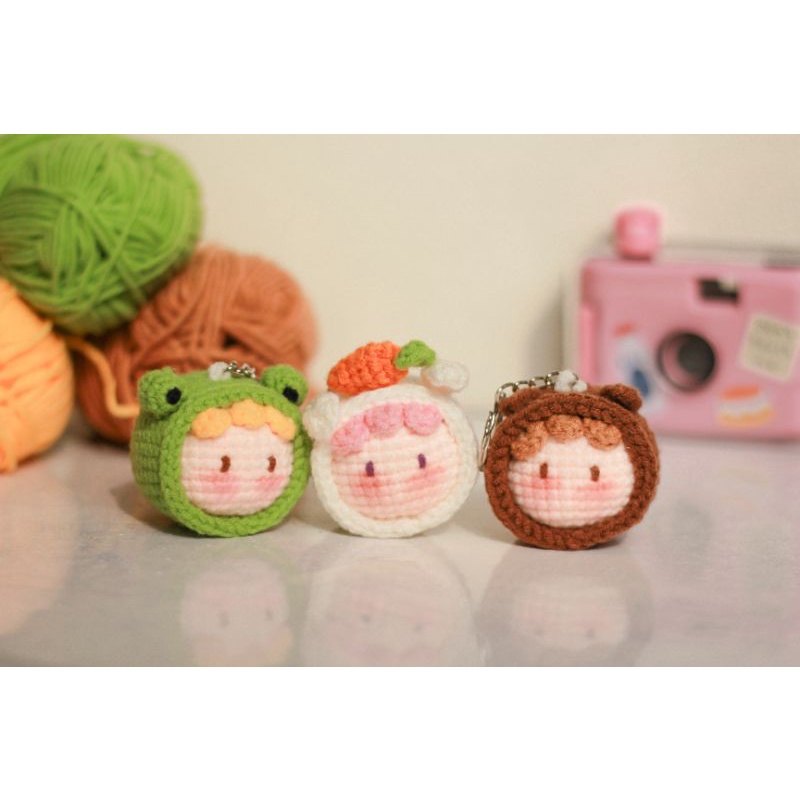 móc khóa baby bằng len