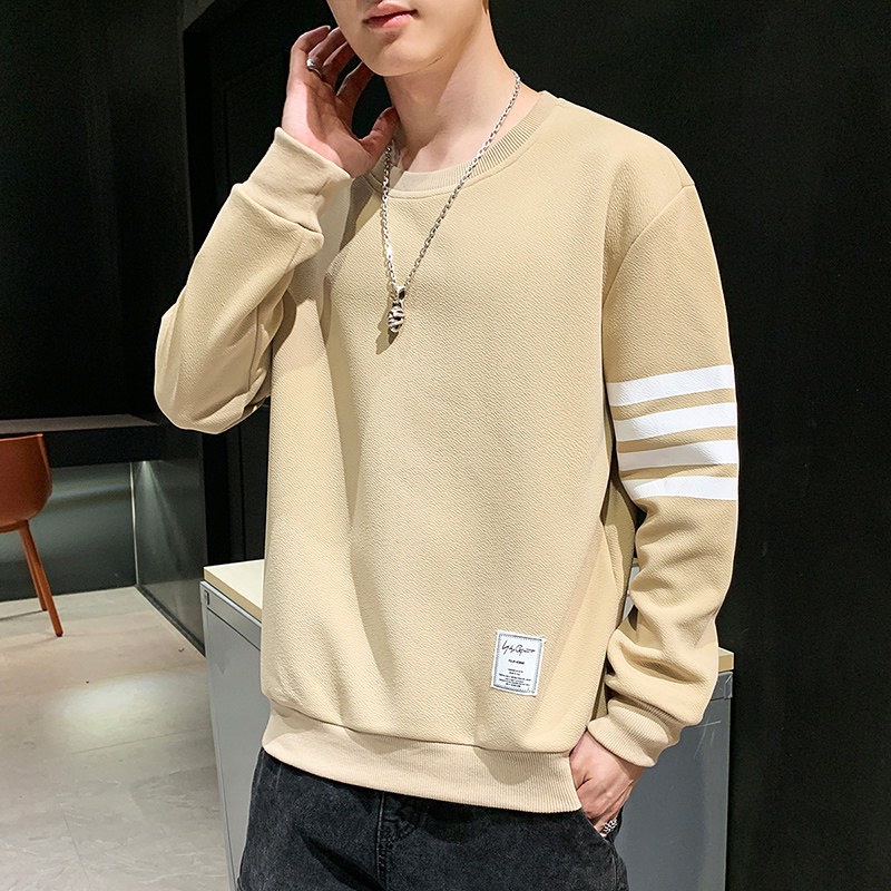 Áo Sweater nam nữ-Áo Fom rộng dáng Unisex chất liệu nỉ bông tay áo 4 sọc cao cấp