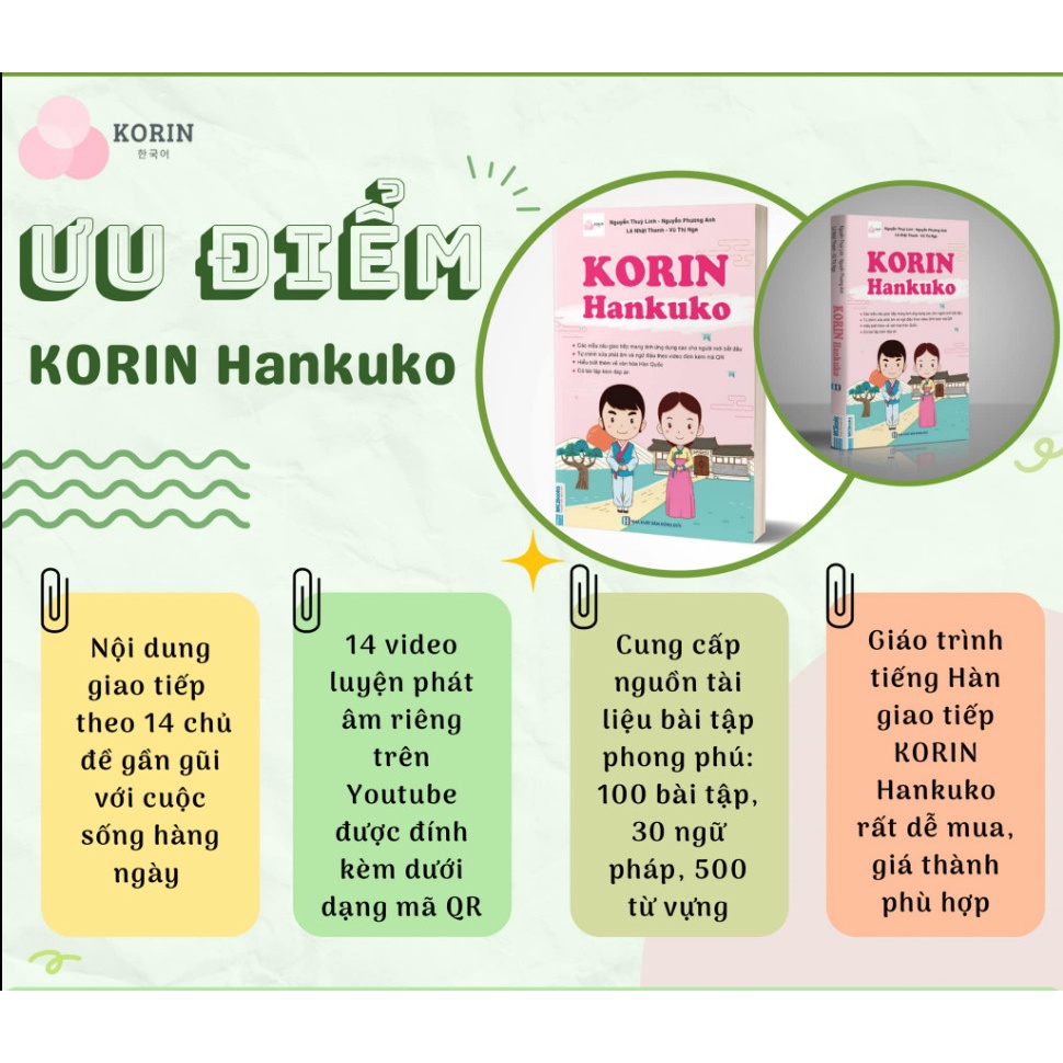 Sách - Giao tiếp tiếng Hàn Korin - Tặng kèm khóa học