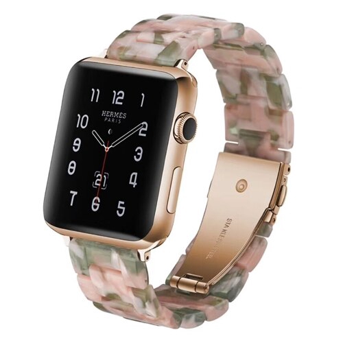 Dây Đeo Bằng Thép Không Gỉ Trong Suốt Cho Đồng Hồ Thông Minh Apple Watch 5 4 3 2 1 Kích Thước 38mm 40mm 42mm 44mm