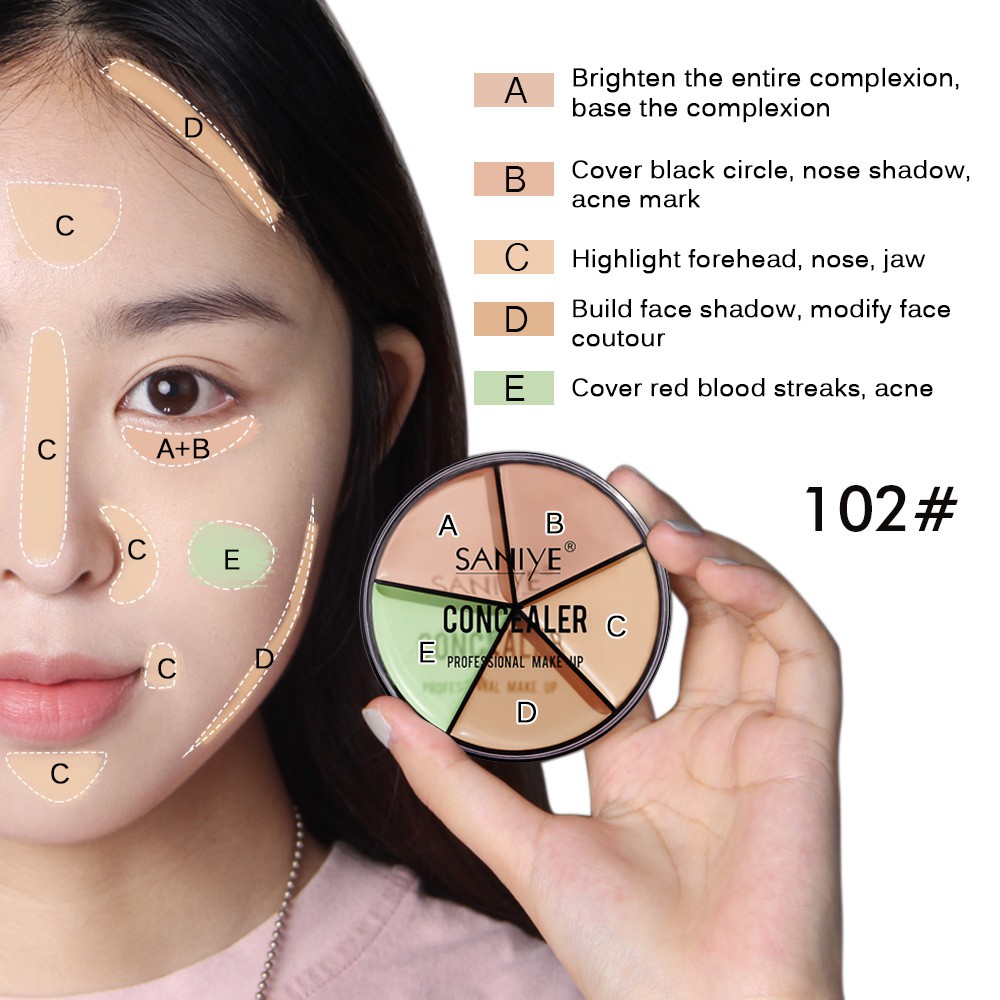 Kem che khuyết điểm SANIYE nhiều màu láng mịn R1179 | BigBuy360 - bigbuy360.vn