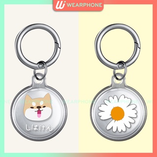 Dây đeo Airtag Móc Khoá Airtag Silicon Dẻo Trong in hình Wearphone