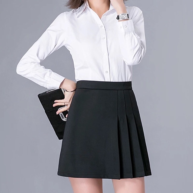 Chân váy xếp ly lệch ngắn 40-50cm | BigBuy360 - bigbuy360.vn